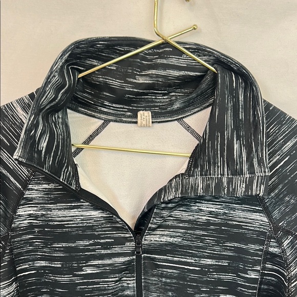 Under Armour Black and Gray Zippered Polo Sweatshirt - Picture 3 of 4